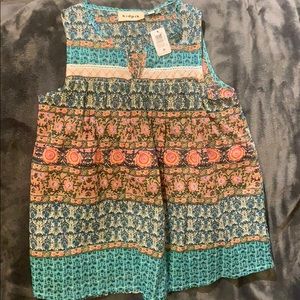 NWT Kidpik Sleeveless boho tank